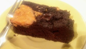 Peanut butter and chocolate brownie