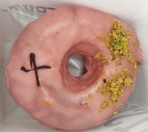 Blood orange doughnut, crosstown doughnuts