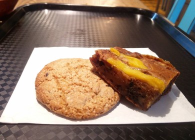 Jackfruit and walnut brownie, cookie, TGO Falafel Bar, Galway